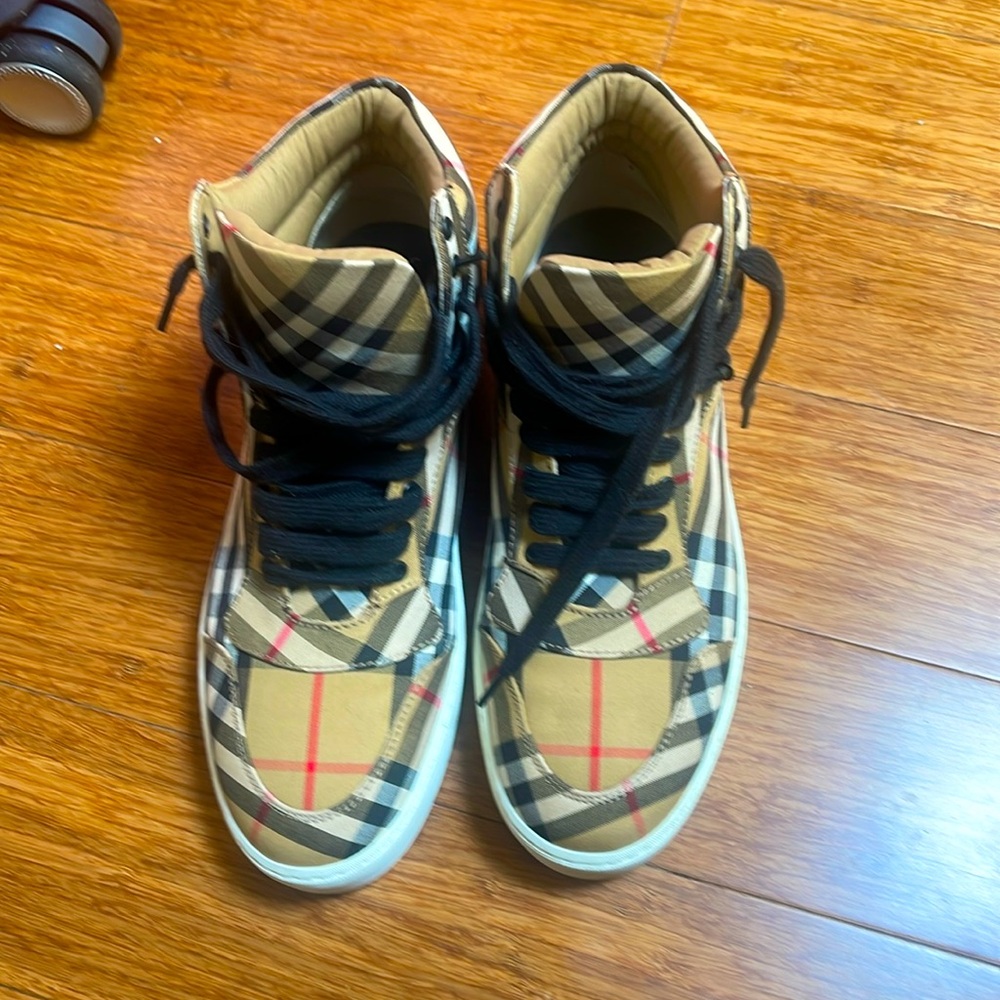 New Burberry hi-top shoes!!!